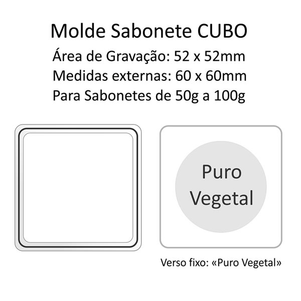 A02 Molde Sabonete Cubo