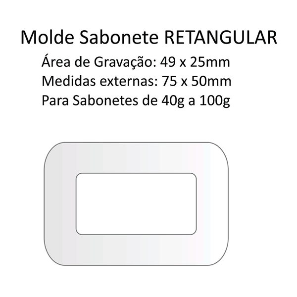 A04 Molde Sabonete Retangular