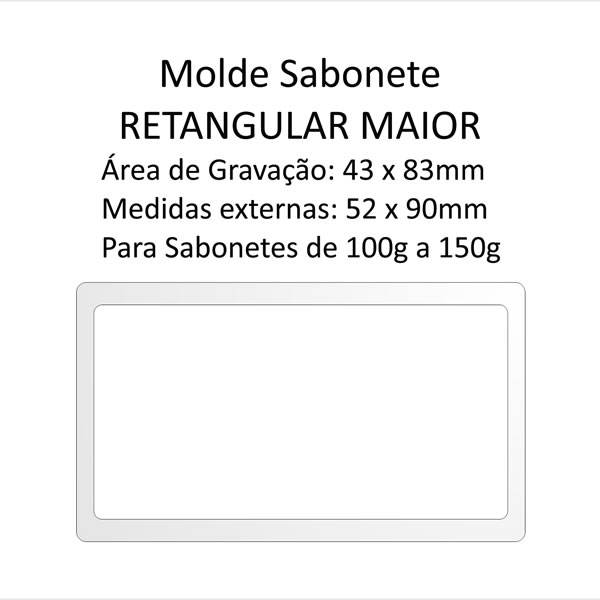 A07 Molde Sabonete Retangular Maior